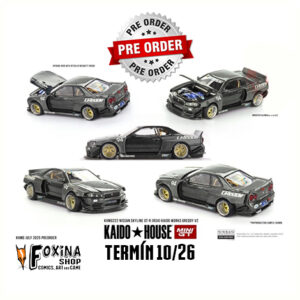 MINIGT KAIDO NISSAN R34 GREEDY !!!Předobjednávka!!! Mini GT 1999 Nissan Skyline GT-R R34 Kaido Works Greddy V2, grey