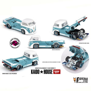 MGTKHVT1 Mini GT 1972 Volkswagen T1 Pickup *Kaido Works V1*, blue/white