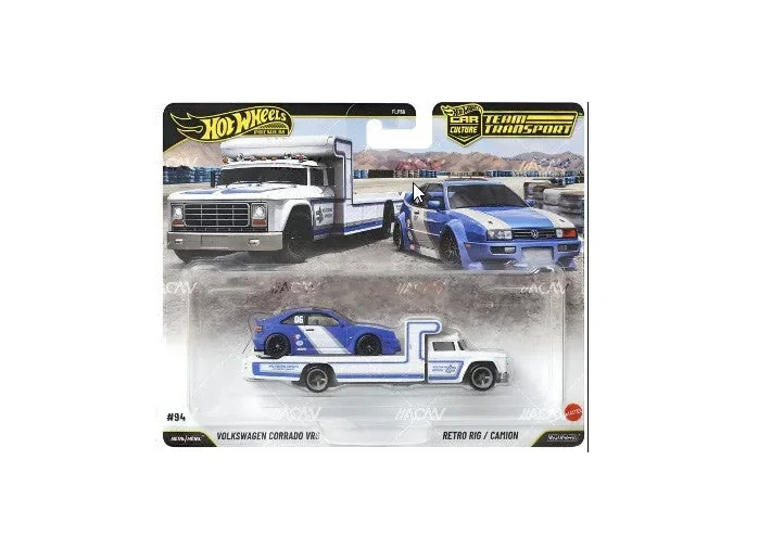 Hot Wheels Premium Team Transport Volkswagen Corrado VR6 & Retro Big