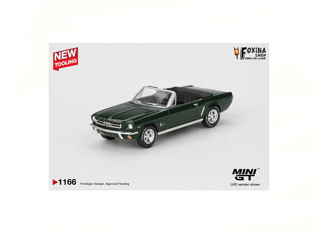 Mini GT 1964 Ford Mustang Convertible, highland green
